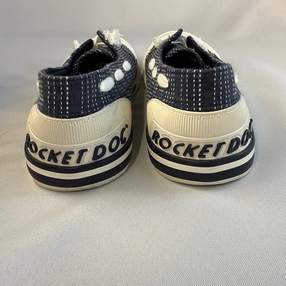 ROCKET DOG JAZZIN‎ JETTY  CANVAS BOAT SHOES NAVY BLUE SIZE 10